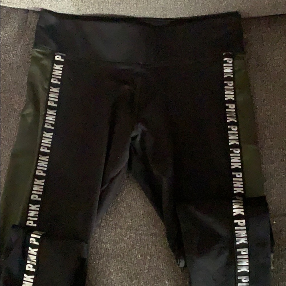 Pink fleece lined leggings